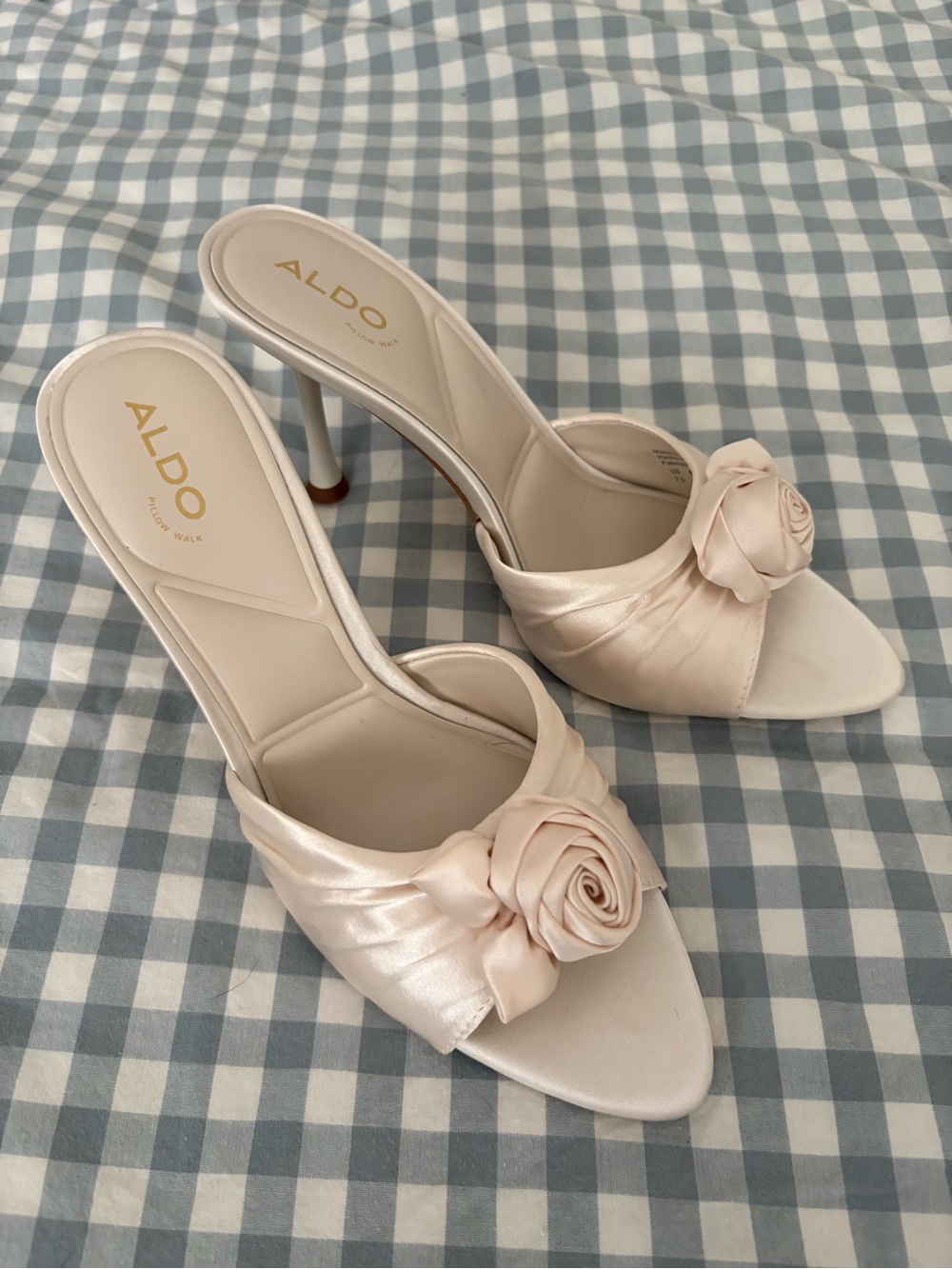 Aldo “Rosalina” Satin Rose Heels